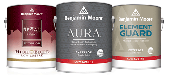 Benjamin Moore's premium paint cans
